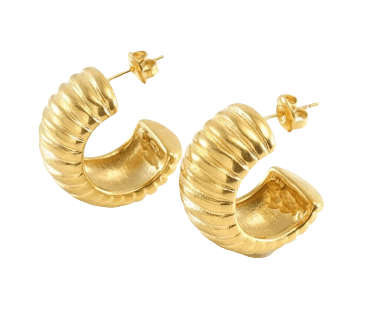 Luxeandco Earrings Aria Hoop Earrings | Gold Plated