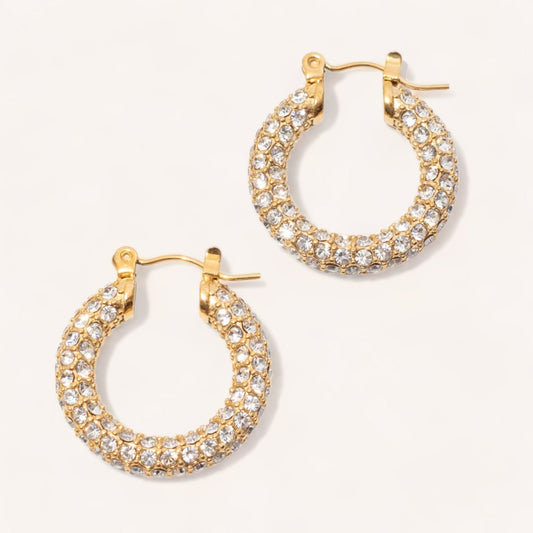 Luxeandco Earrings Zara Hoop Earrings | Gold Plated
