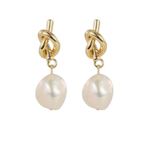 Luxeandco Giselle Pearl Earrings | Gold Plated